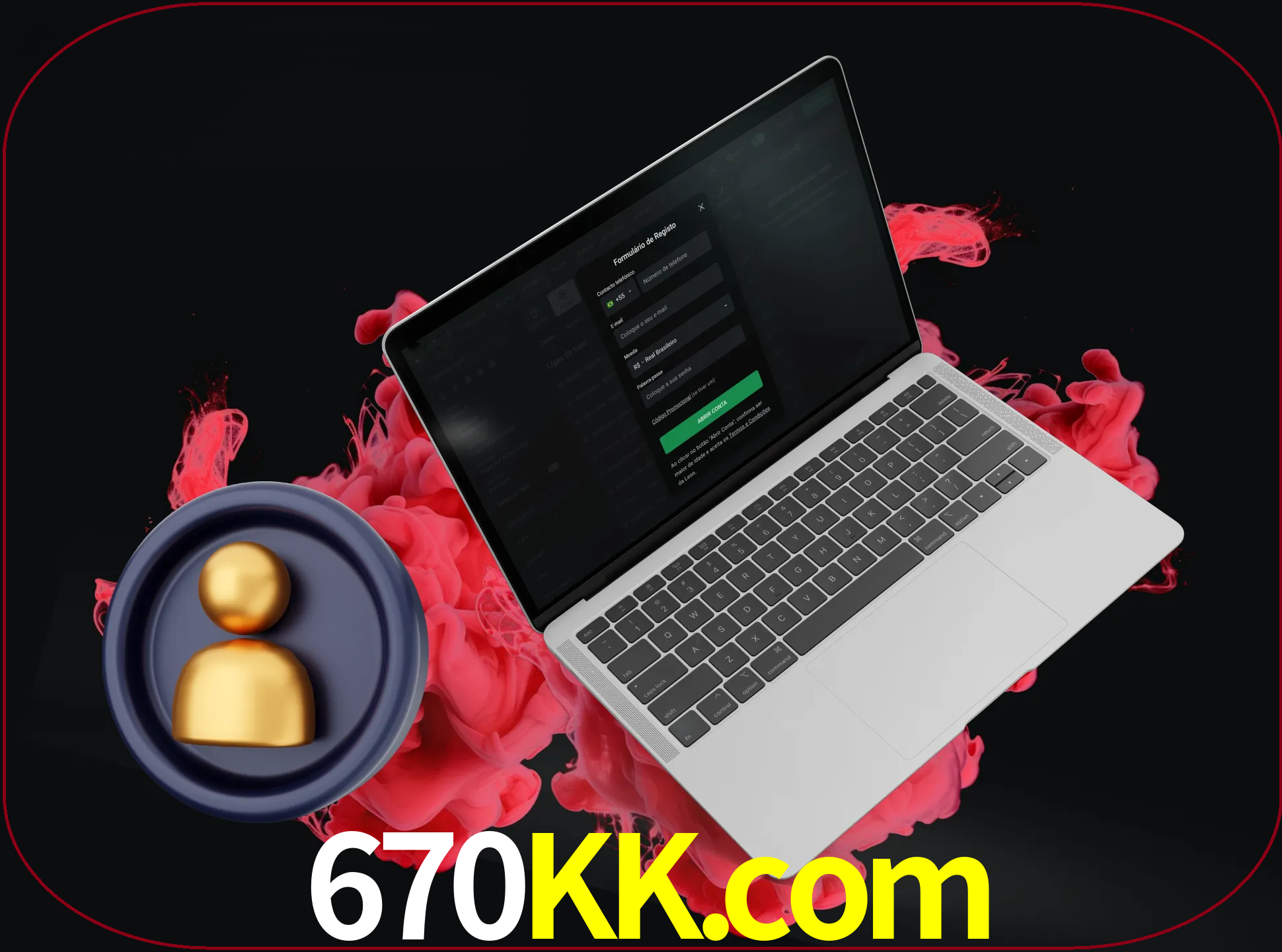 No cabeçalho do site 670kk, clique no botão que o levará a um formulário especial onde terá de introduzir as suas informações actuais.